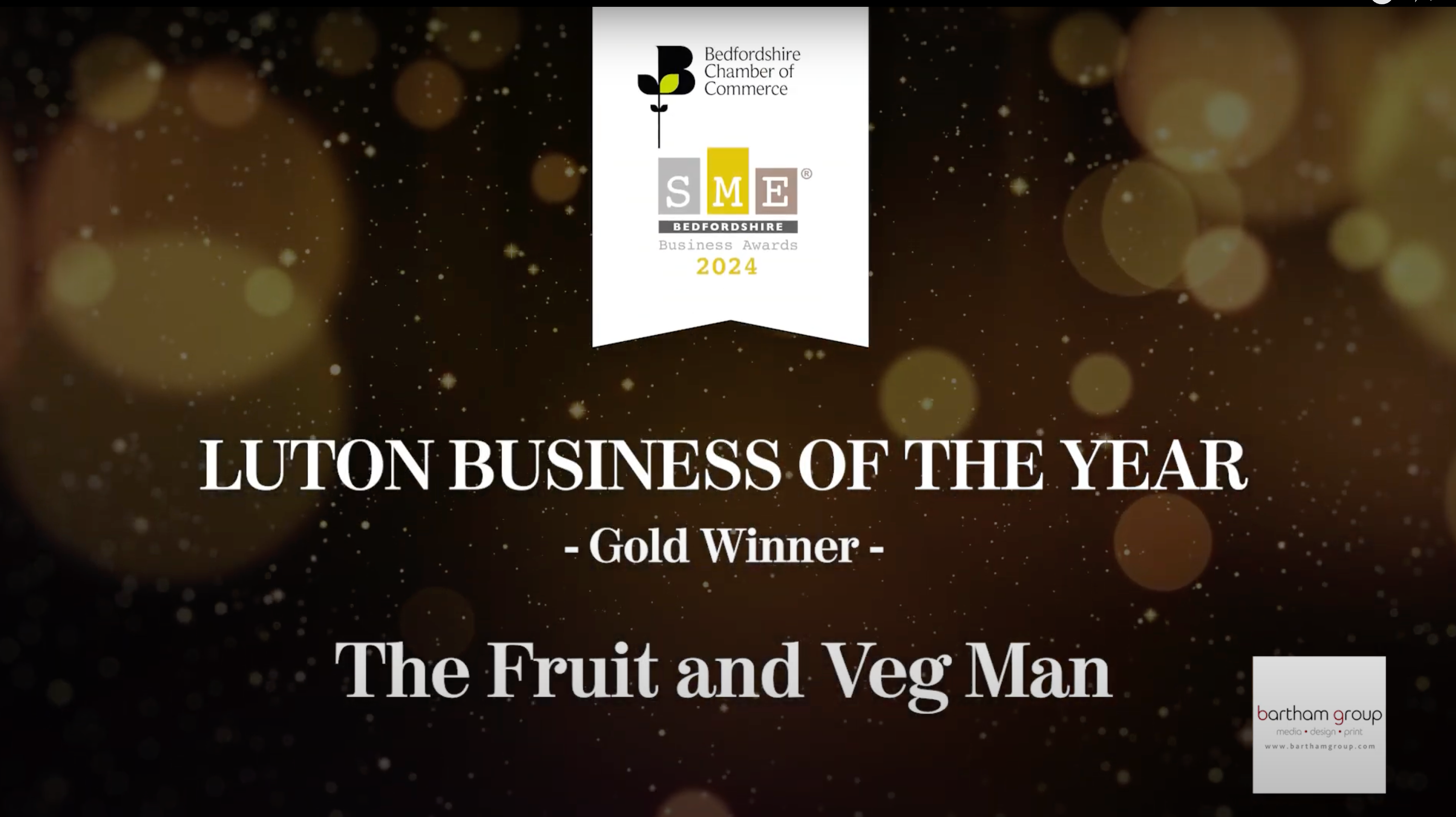 The Fruit and Veg Man (Luton) wins Luton Business of the Year 2024!